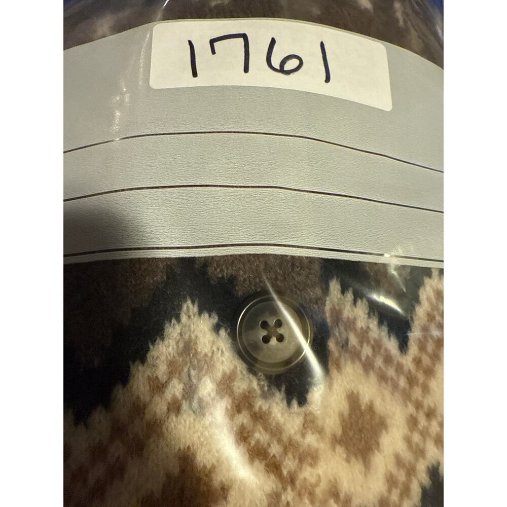 J.Crew Fair Isle Cardigan Merino Wool Blend Womens Size M - Picture 13 of 13